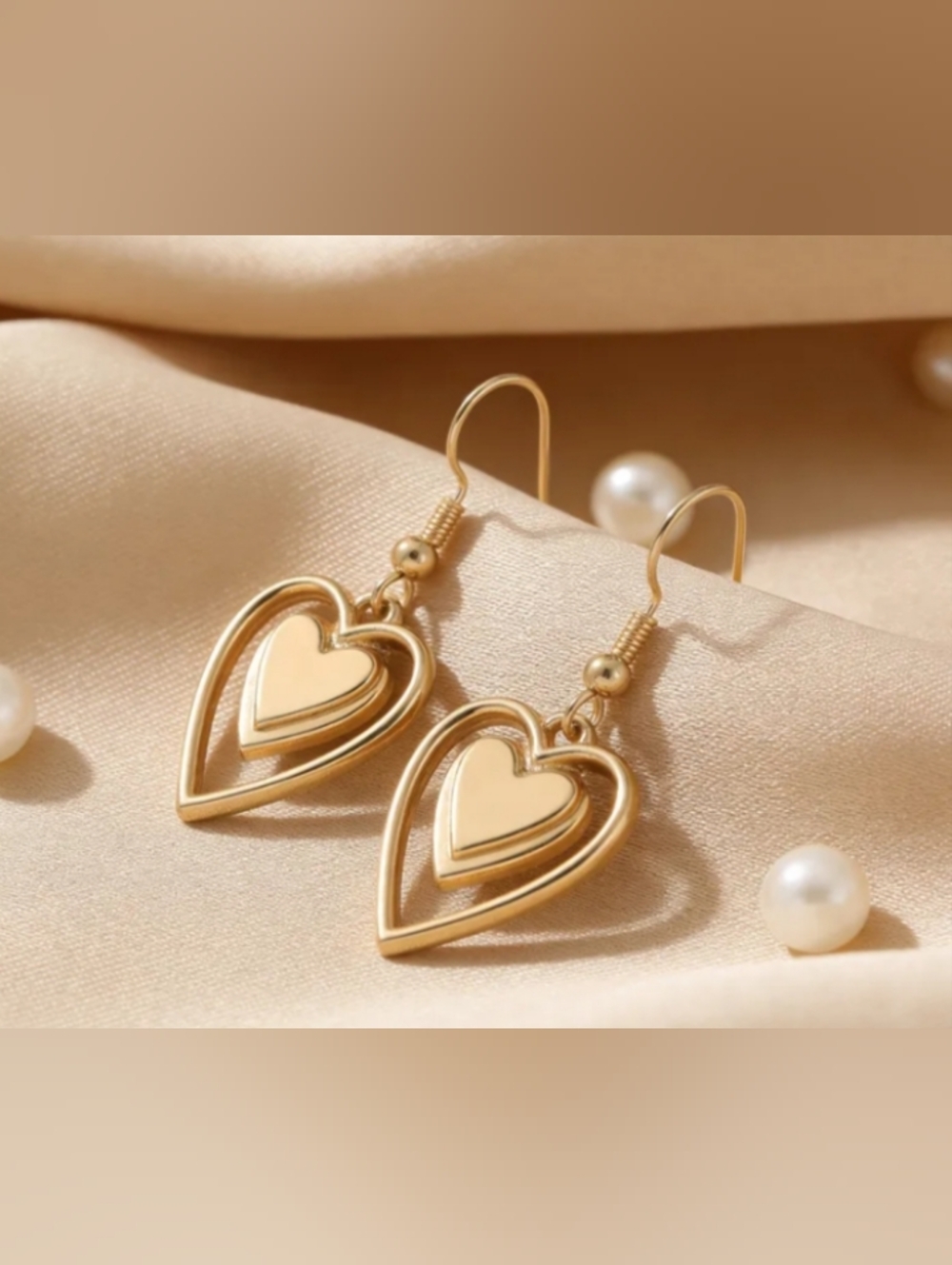 ❤️M $10 Each Or Bundle 4/$20 Gold Heart Drop Earrings